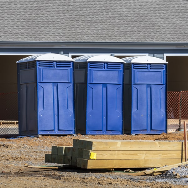 what is the expected delivery and pickup timeframe for the porta potties in Lyford TX